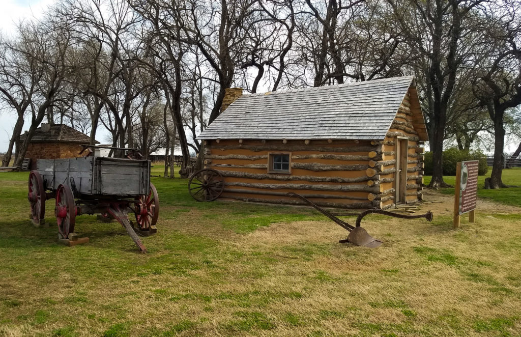 Ingalls cabin replica in Kansas
