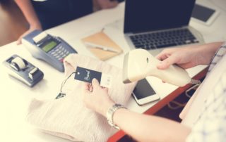 Exchange of money with products