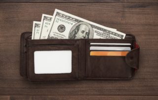 Wallet with money